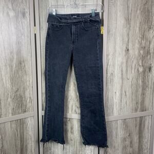 Paige Colette Crop Flare black jeans women's 24